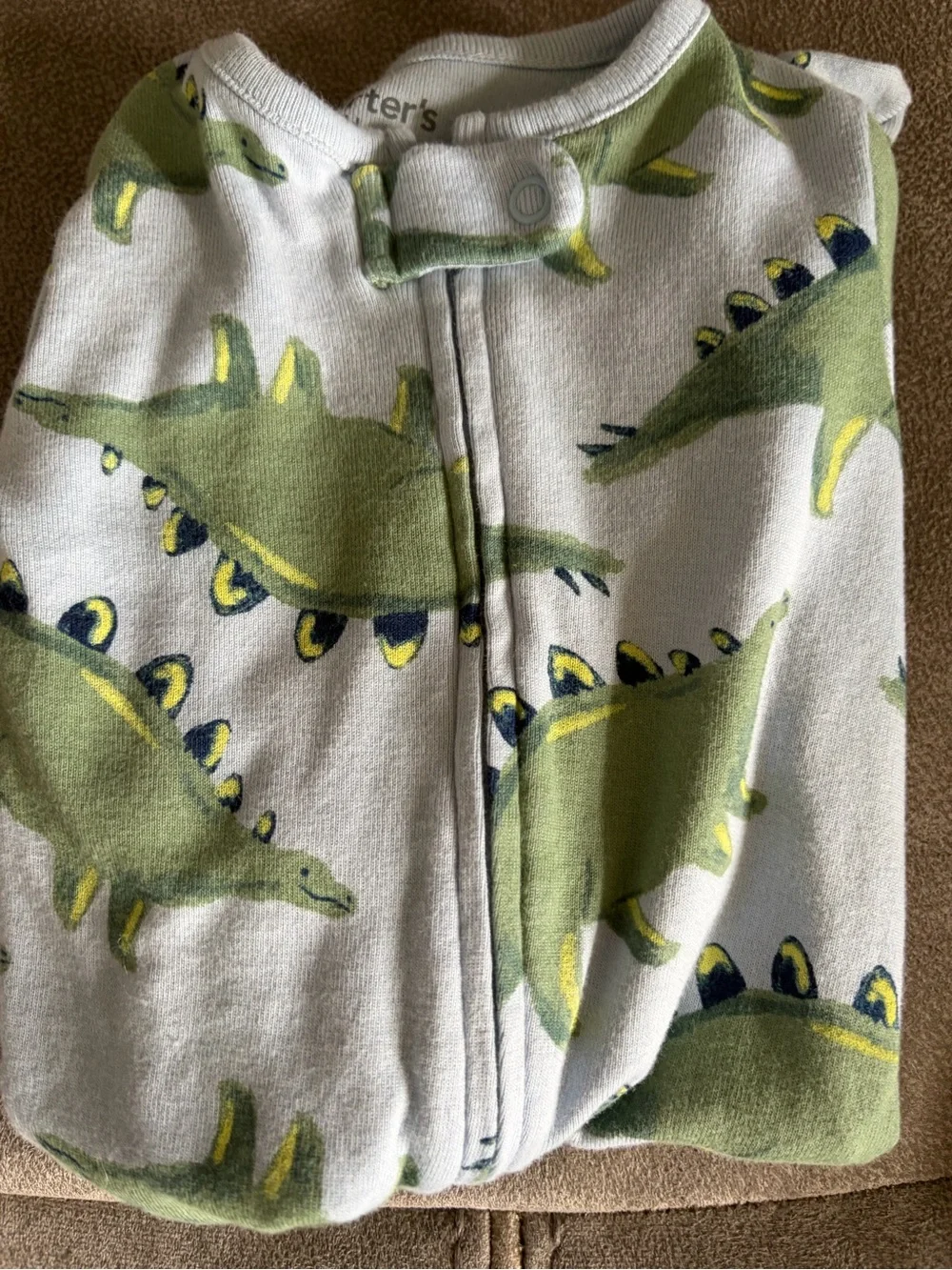 Infant boys 0-3 months footed pajamas   -double zip